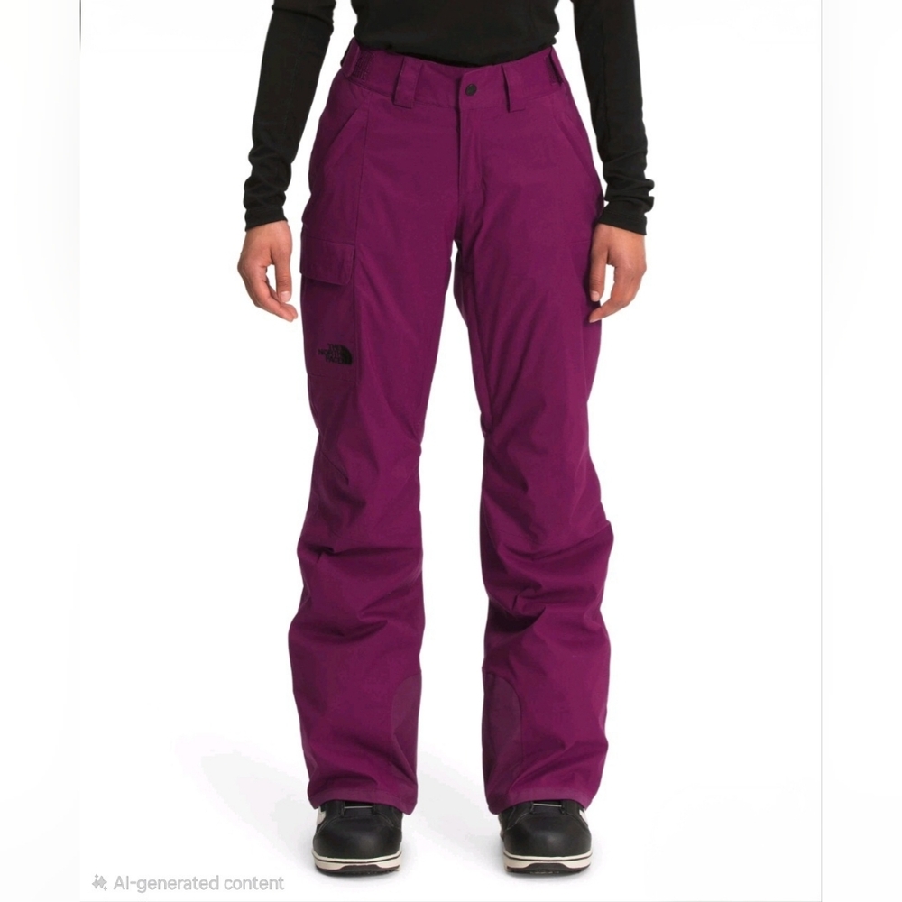 The North Face Wowmens Freedom Strech  Insulated Magenta  Ski Snow Pants